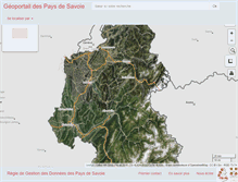 Tablet Screenshot of geoportail-des-savoie.org